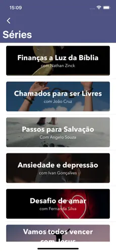 Lista de séries como Finanças à Luz da Bíblia e Passos para Salvação